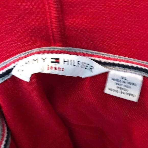 Tommy Hilfiger red zip up hoodie - Picture 4 of 8